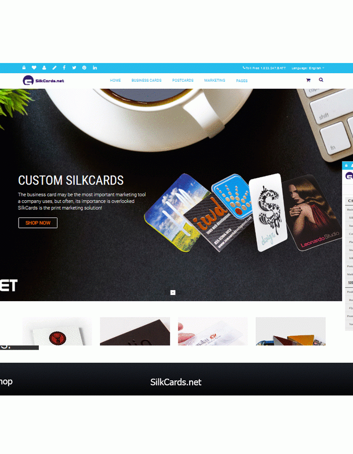 WebAZ Custom online marketing services silkcards