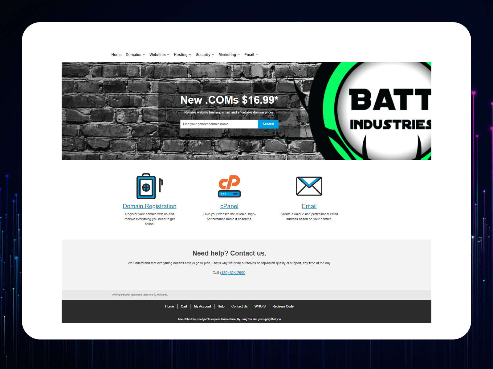 Batt Industries Web Tools - WebAZ Website Plans